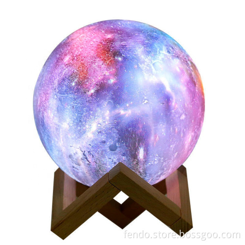 Portable USB 800ML 3D Moon Lamp Humidifier with Night Light for Room Decoration